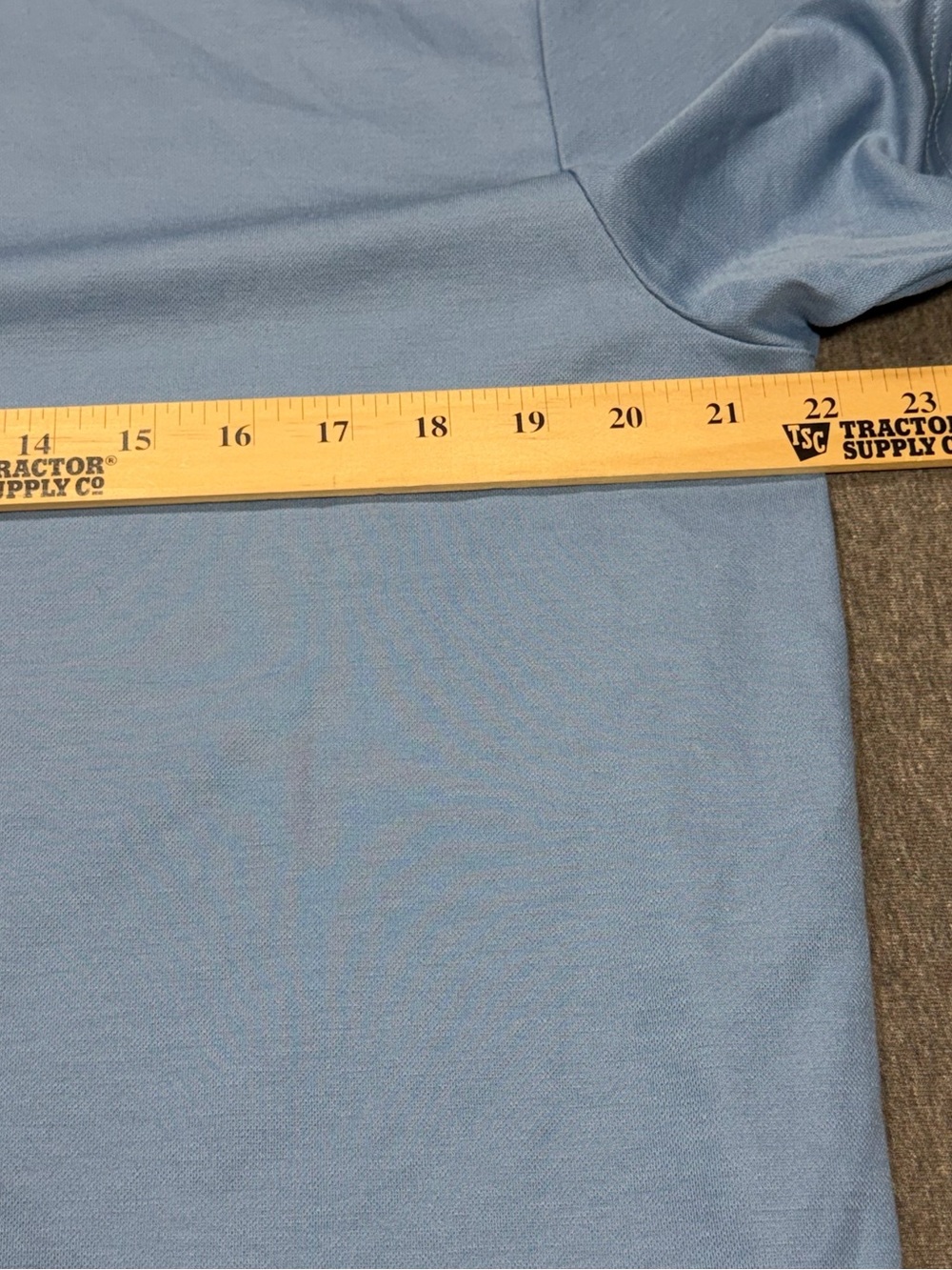 TravisMathew Men’s Polo Shirt Large Blue Chest Stripe Pattern Short Sleeve Golf - Picture 8 of 8